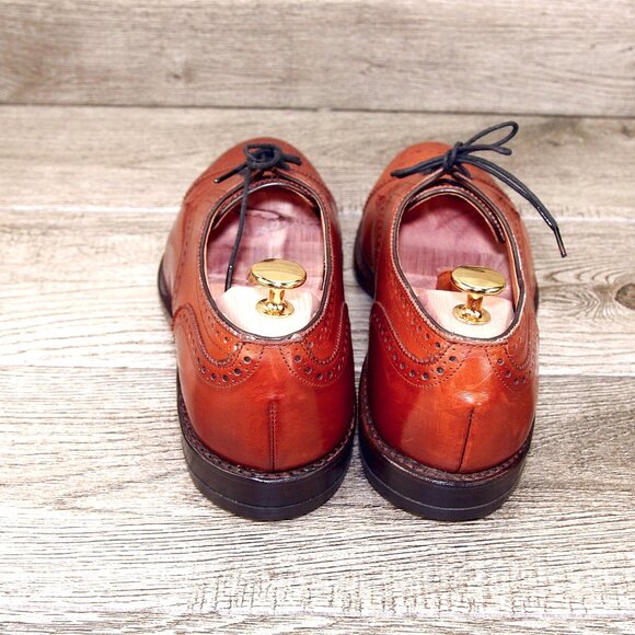 * NEW * $395 Allen Edmonds SANFORD 8 D Bourbon * add $15 new Cedar Trees - Picture 8 of 13